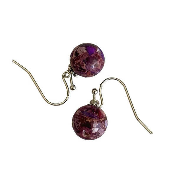 5 For $25💫Purple Jasper Dangles Earrings - Picture 5 of 5